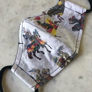 Medieval theme. Comfortable handmade cotton mask